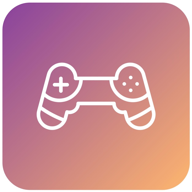 Estilo del icono del controlador de diseño vectorial