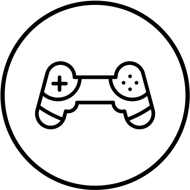 Estilo del icono del controlador de diseño vectorial