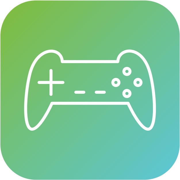 Estilo del icono del controlador de diseño vectorial