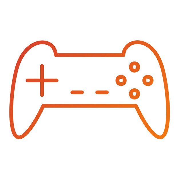Estilo del icono del controlador de diseño vectorial