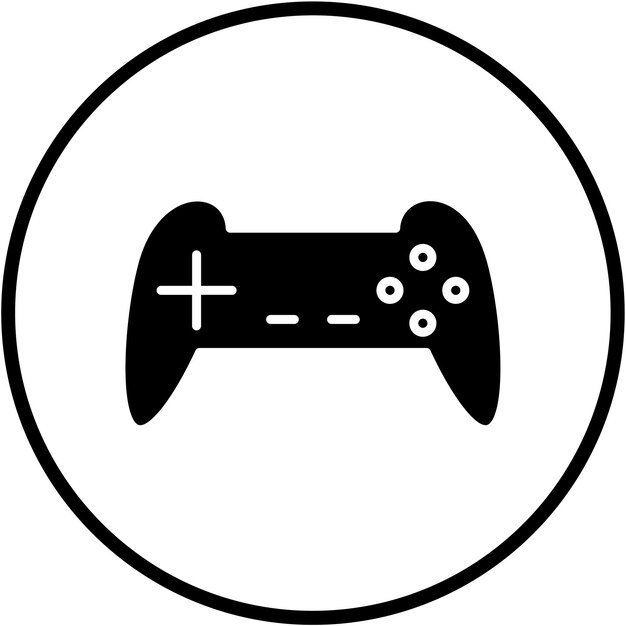 Estilo del icono del controlador de diseño vectorial