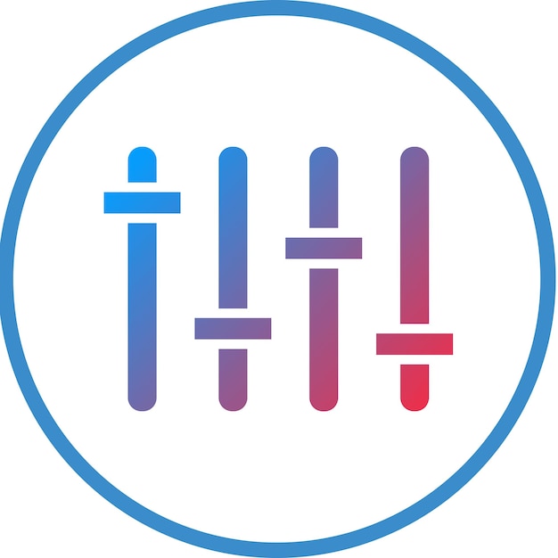 Estilo del icono de los controles de diseño vectorial