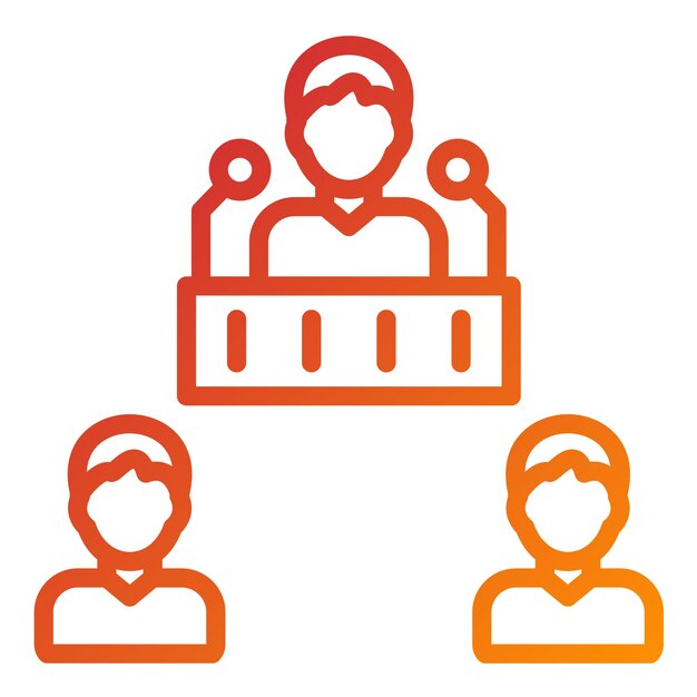 Estilo de icono de la Convención de Bienestar de Vector Design