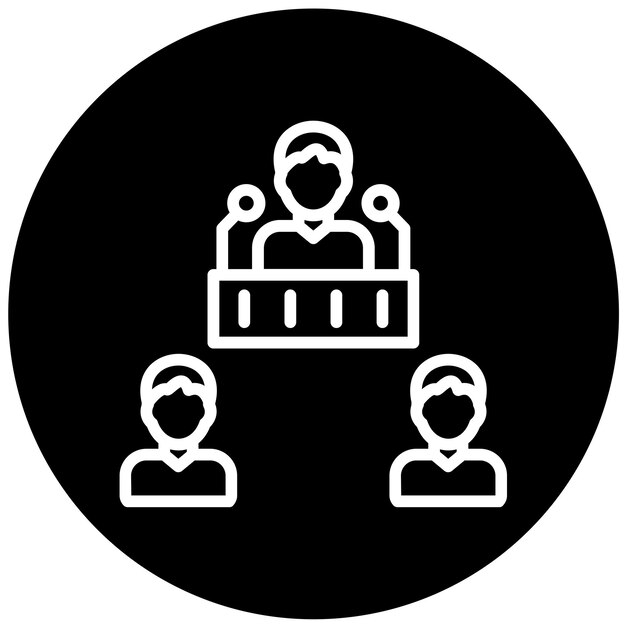 Estilo de icono de la Convención de Bienestar de Vector Design