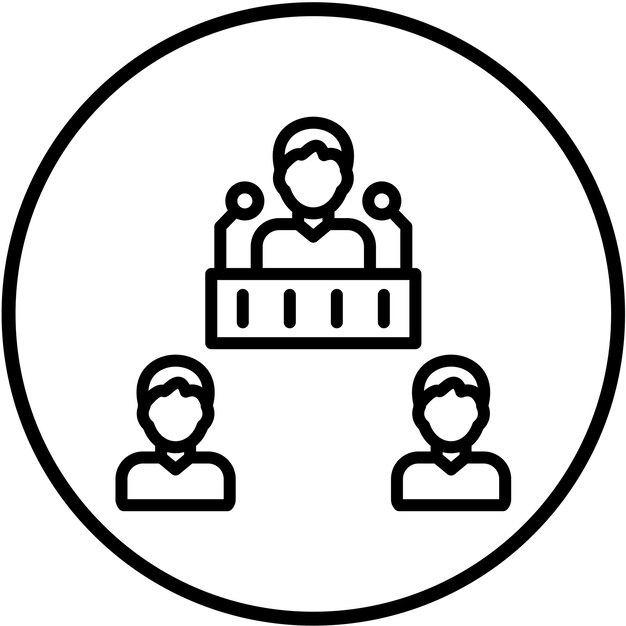 Estilo de icono de la Convención de Bienestar de Vector Design