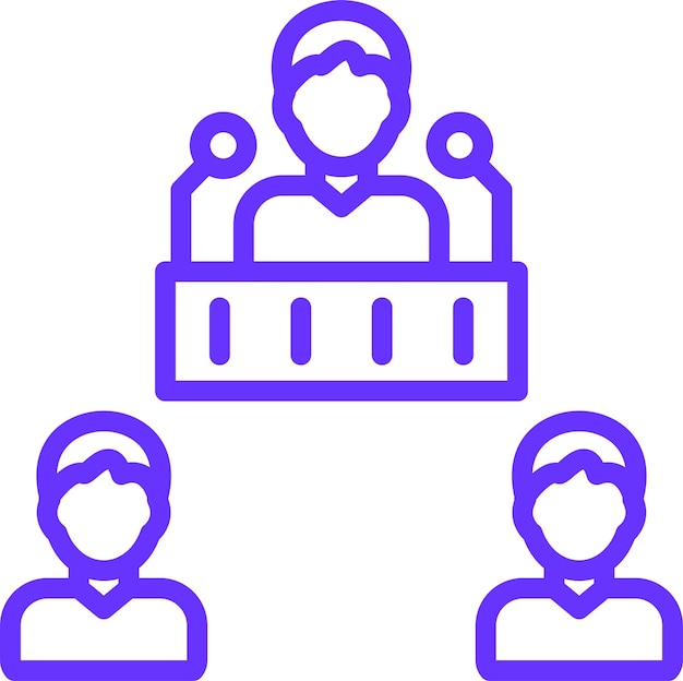 Estilo de icono de la Convención de Bienestar de Vector Design