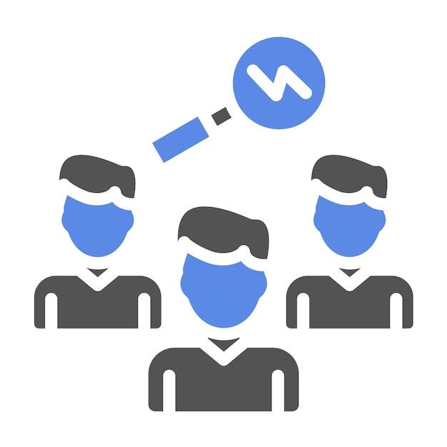 Estilo del icono de coordinación de incidentes de diseño vectorial
