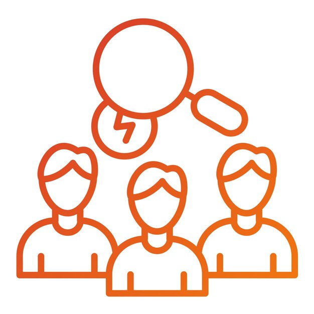 Estilo del icono de coordinación de incidentes de diseño vectorial