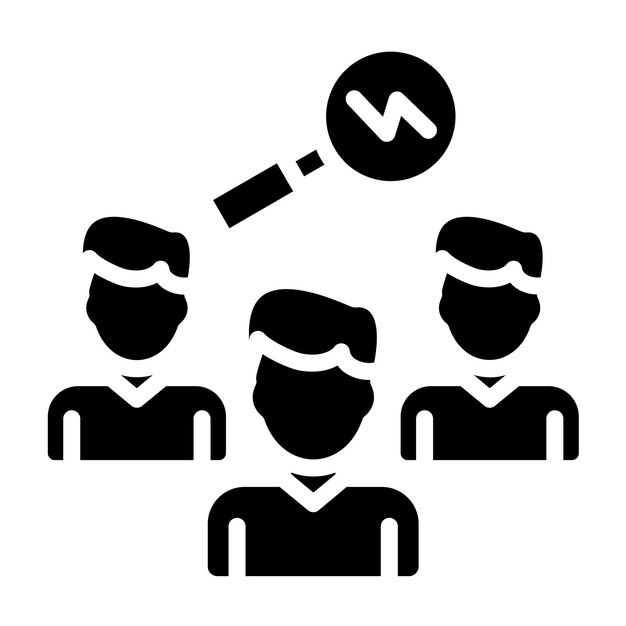 Estilo del icono de coordinación de incidentes de diseño vectorial