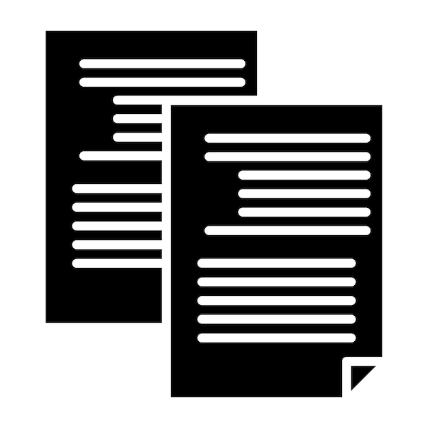 Estilo del icono de copia del cuerpo del diseño vectorial