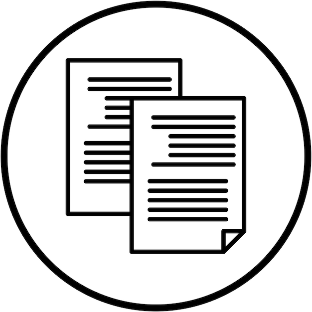 Estilo del icono de copia del cuerpo del diseño vectorial