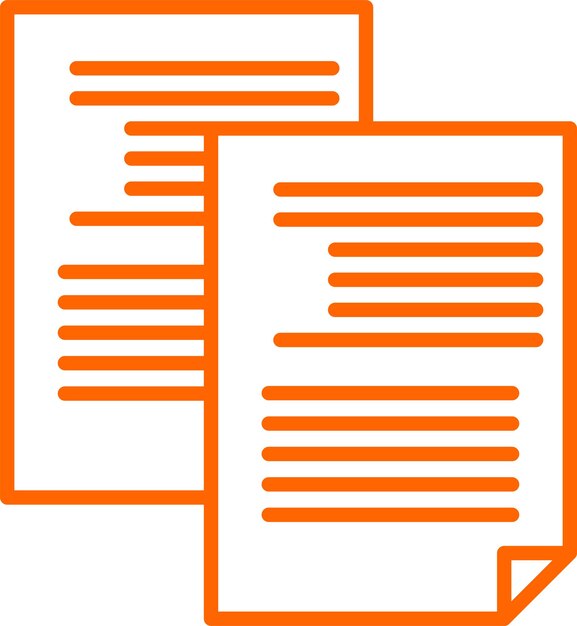 Estilo del icono de copia del cuerpo del diseño vectorial
