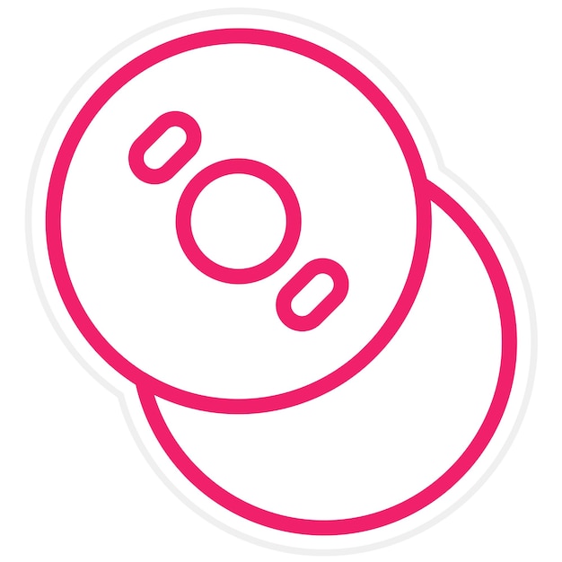 Estilo del icono de copia del disco de diseño vectorial