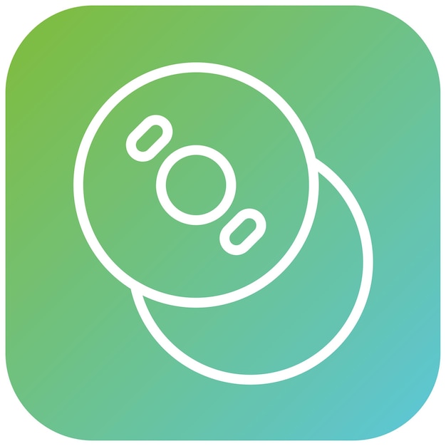 Estilo del icono de copia del disco de diseño vectorial