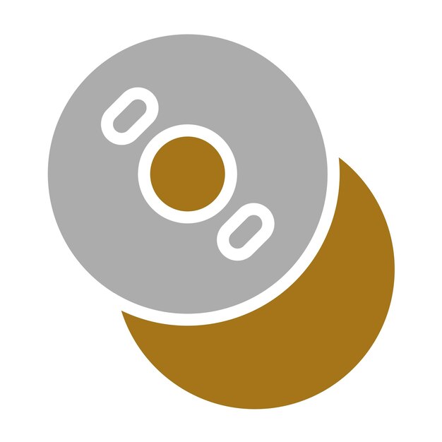 Estilo del icono de copia del disco de diseño vectorial