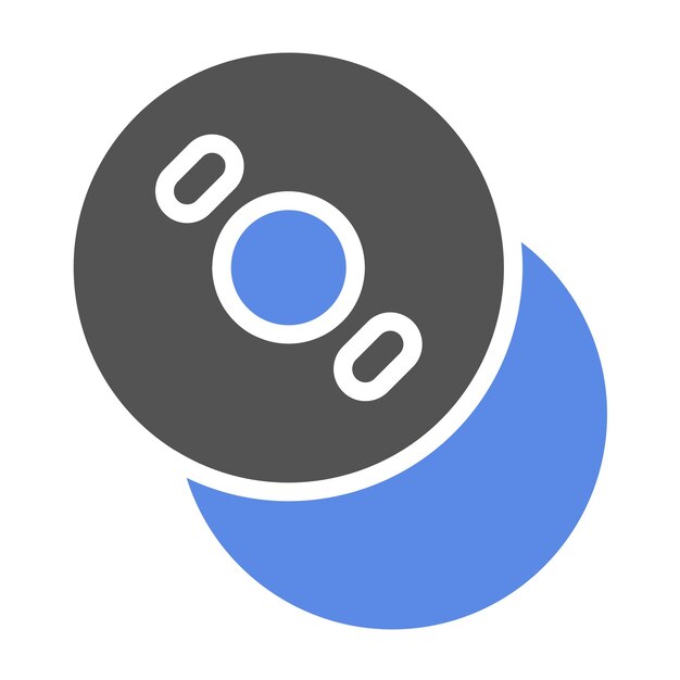 Estilo del icono de copia del disco de diseño vectorial