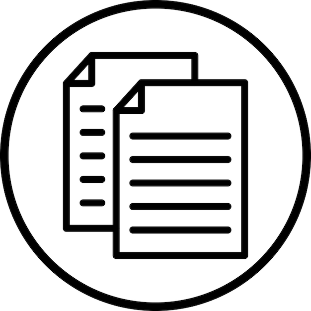 Estilo del icono de copia de diseño vectorial