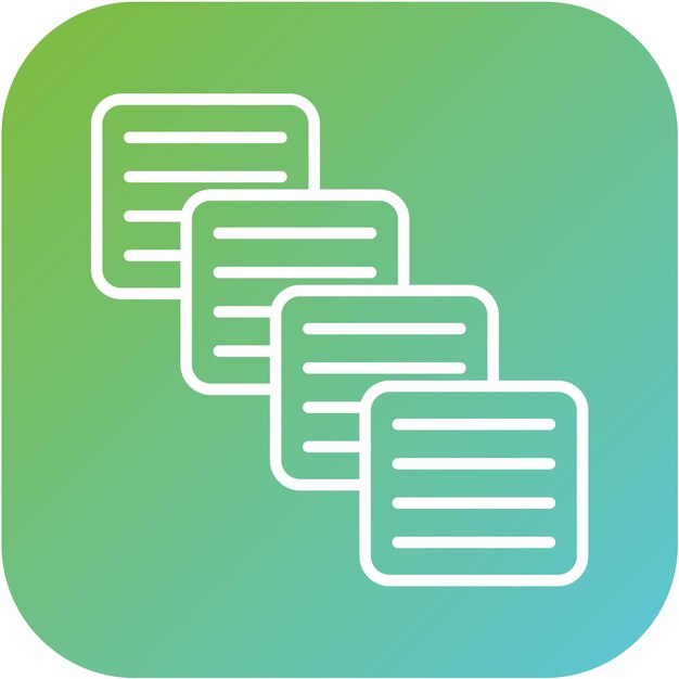 Estilo del icono de copia de diseño vectorial
