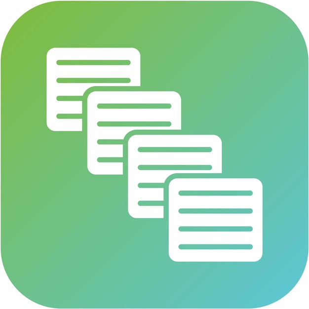 Estilo del icono de copia de diseño vectorial
