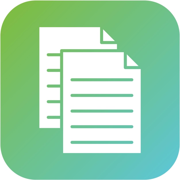 Estilo del icono de copia de diseño vectorial