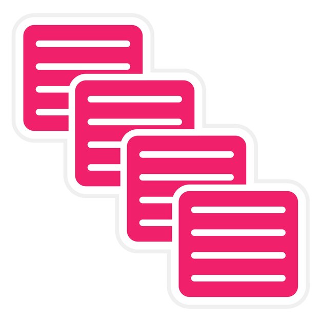 Estilo del icono de copia de diseño vectorial