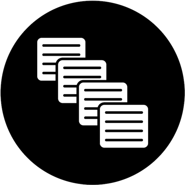 Estilo del icono de copia de diseño vectorial