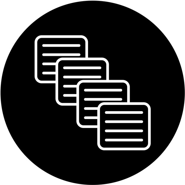Estilo del icono de copia de diseño vectorial