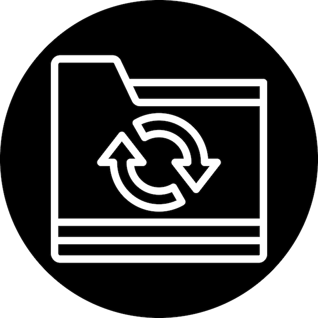Estilo del icono de copia de seguridad del archivo de diseño vectorial