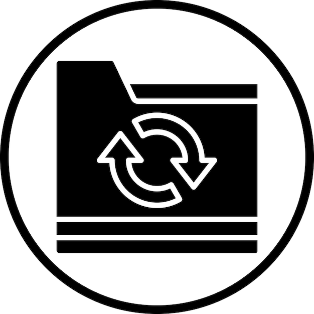 Estilo del icono de copia de seguridad del archivo de diseño vectorial