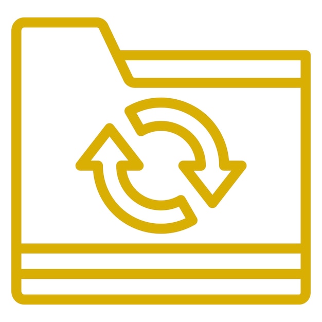 Estilo del icono de copia de seguridad del archivo de diseño vectorial