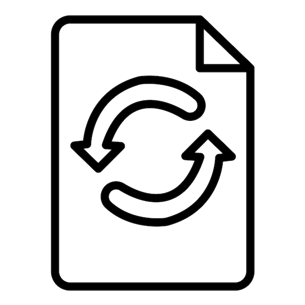 Estilo del icono de copia de seguridad del archivo de diseño vectorial