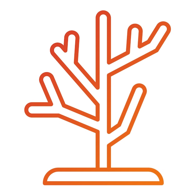 Estilo de icono de coral de diseño vectorial