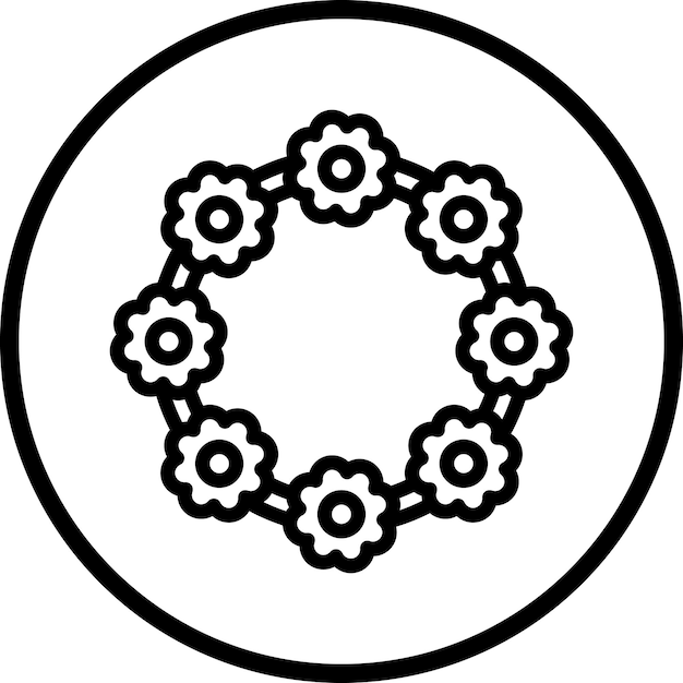 Estilo del icono de la corona de diseño vectorial