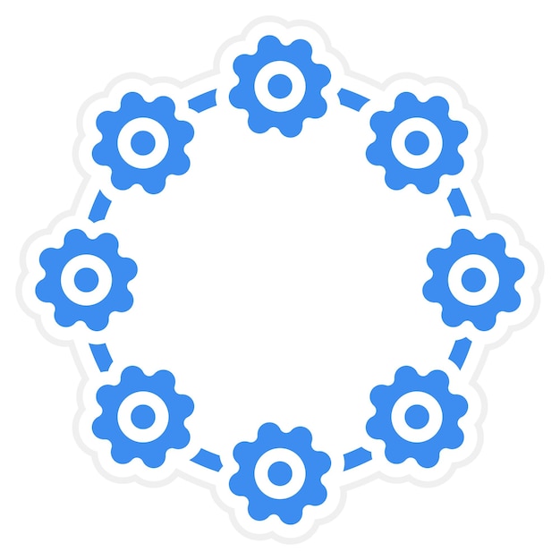 Estilo del icono de la corona de diseño vectorial