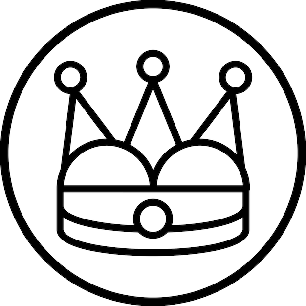 Estilo del icono de la corona