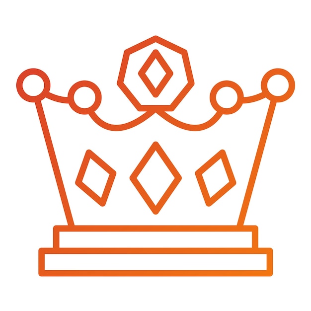 Estilo del icono de la corona