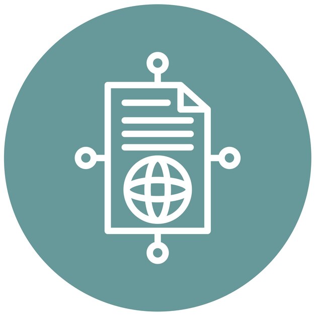 Estilo de icono corporativo de diseño vectorial vinculante