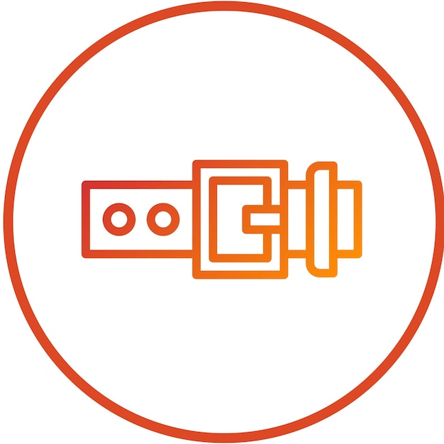 Estilo del icono de la correa de diseño vectorial