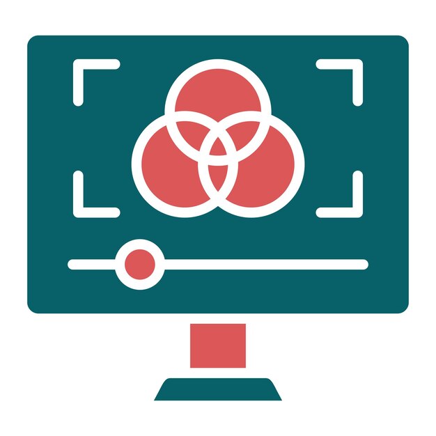 Estilo del icono de corrección de color del diseño vectorial