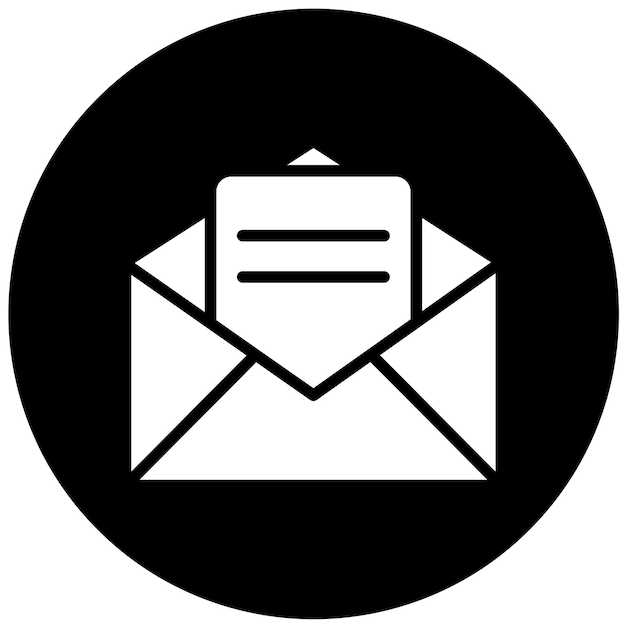 Estilo de icono de correo de diseño vectorial