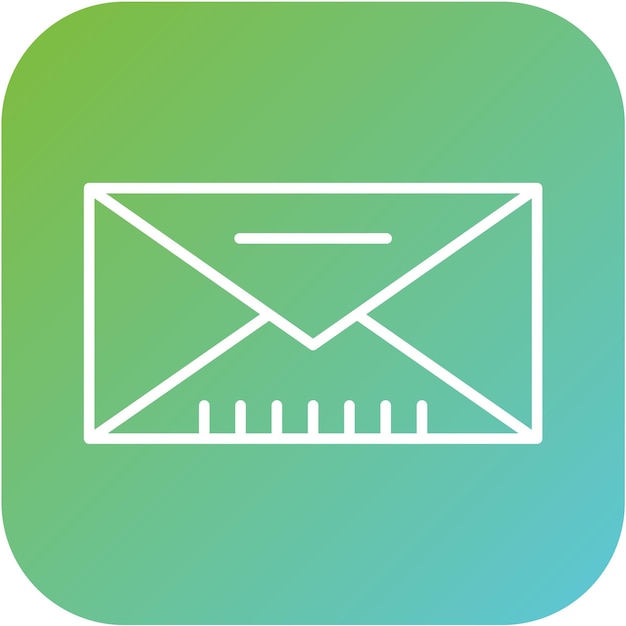 Estilo de icono de correo de diseño vectorial