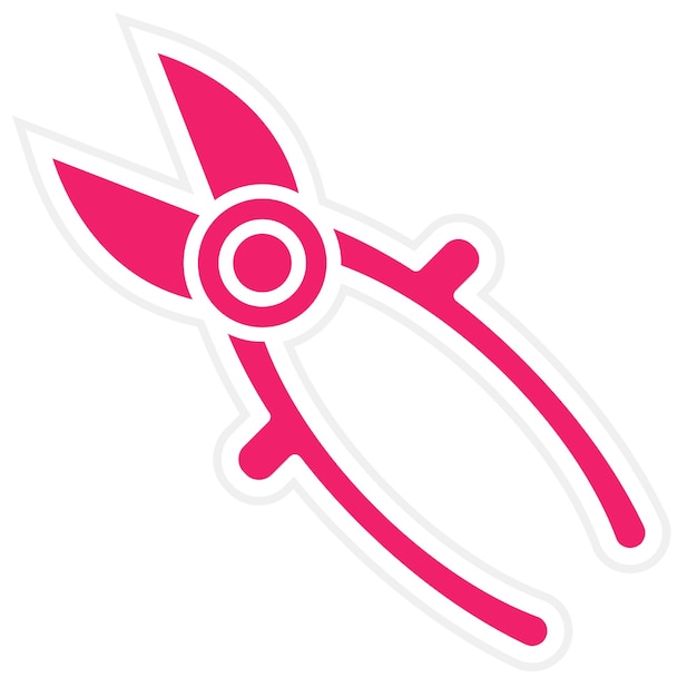 Estilo del icono del cortador de alambre de diseño vectorial