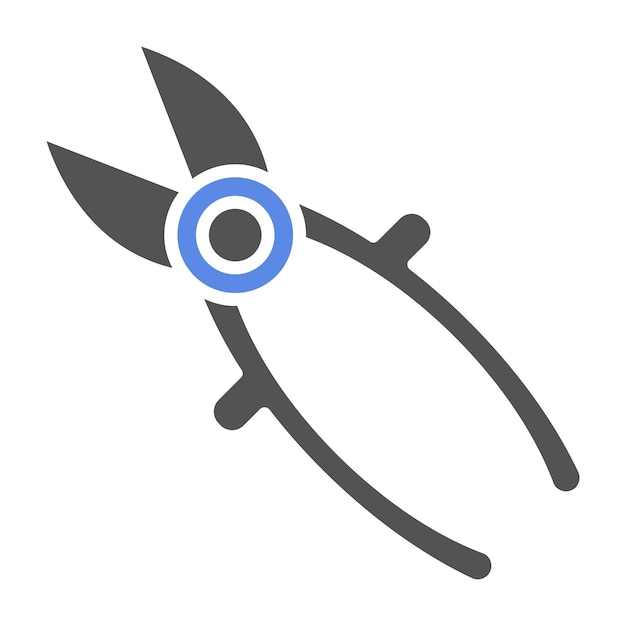 Estilo del icono del cortador de alambre de diseño vectorial