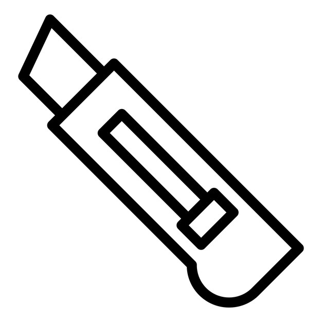 Estilo del icono del cortador de papel de diseño vectorial