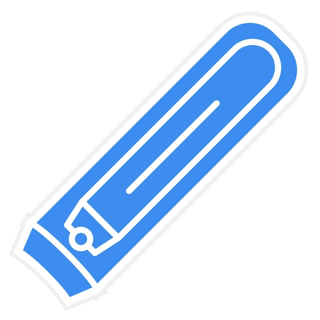 Estilo del icono del cortador de uñas de diseño vectorial