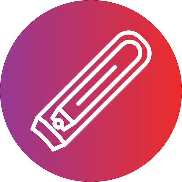 Estilo del icono del cortador de uñas de diseño vectorial