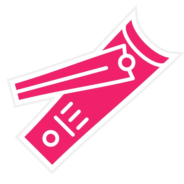Estilo del icono del cortador de uñas de diseño vectorial