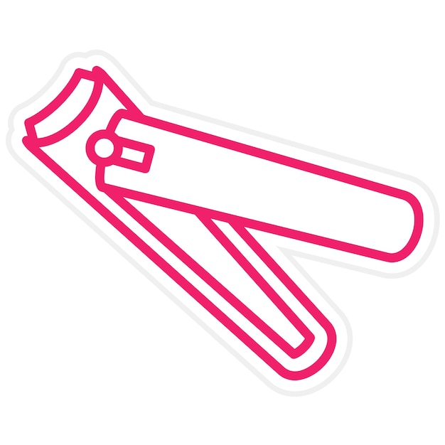 Estilo del icono del cortador de uñas
