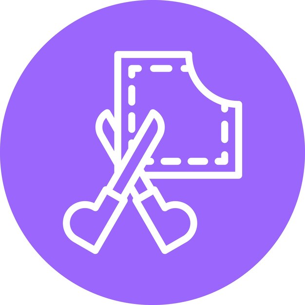 Estilo de icono de corte de ropa