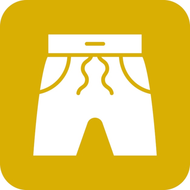 Estilo del icono de los cortos de diseño vectorial